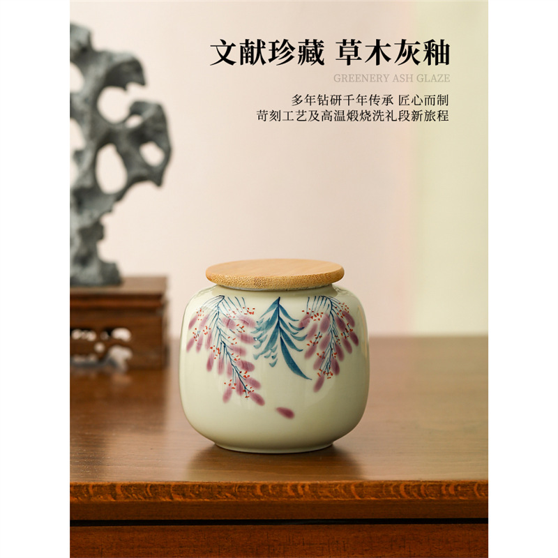 Bình trà vẽ tay, bình kín, bình đựng trà bằng gốm, bình trà đánh thức nhỏ gia dụng chống ẩm cổ điển kiểu Trung Quốc, nhà sản xuất bán buôn