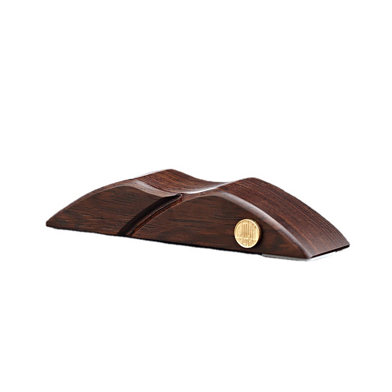 Bán buôn gỗ Đàn hương đen gỗ rắn Kungfu Phụ Kiện Giá Kệ kẹp Trà Kim Trà thìa đựng ấm bút giá đỡ chuyên dụng