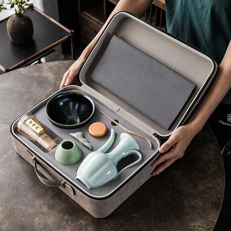 Bán buôn bộ dụng cụ pha trà thời nhà Tống, máy đánh trà matcha, bột trà, bộ trà hoàn chỉnh, Baibenli