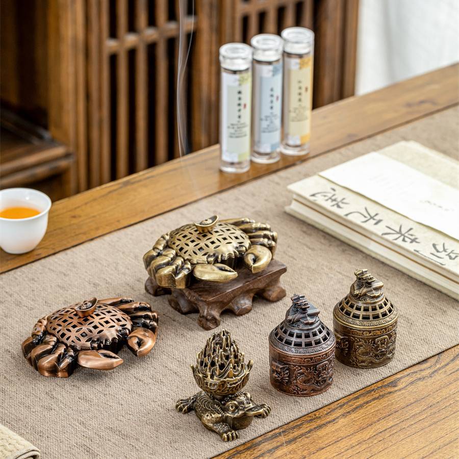 Lư hương hợp kim Jinchan Xianrui, lư treo Xiaoxiangyun, trầm hương không dính, gỗ đàn hương lọc không khí, hương thơm lâu dài trong nhà