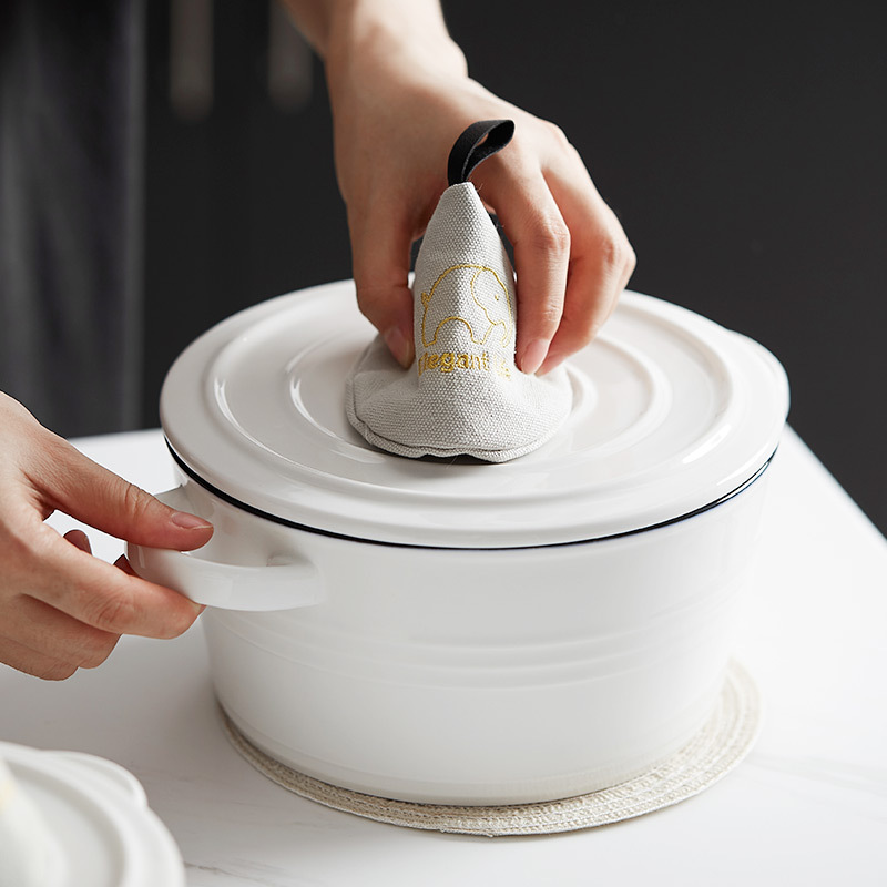 Mũ cách nhiệt chống bỏng vải kiểu Nhật, mũ tam giác nhà bếp, Nồi canh, nắp nồi, tấm cách nhiệt, bộ bảo vệ, găng tay bắt tai