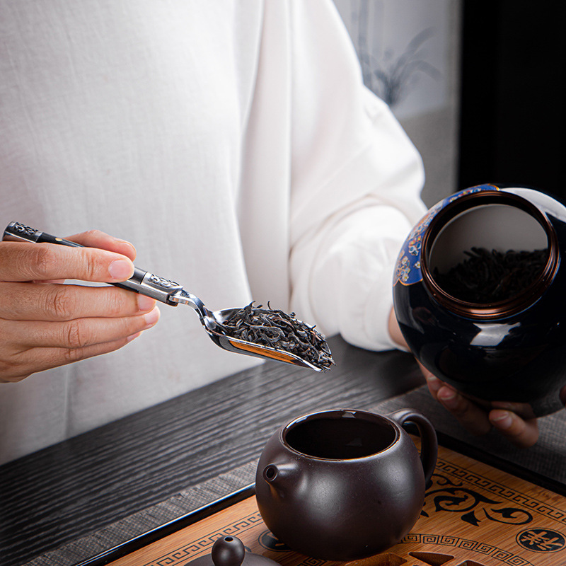 [Siêu phẩm Mới] Muỗng trà phong cách cổ điển cao cấp muỗng cà phê bằng thép không gỉ Phụ Kiện Bộ trà Kung Fu muỗng trà