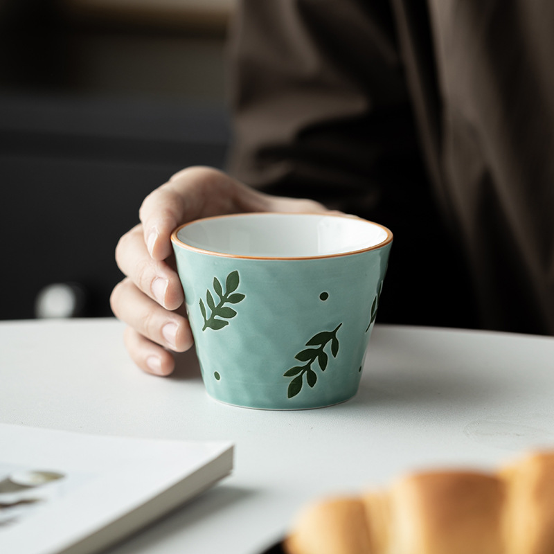 Cốc chủ nhân gốm vẽ tay Nhật Bản cốc cá nhân Trung Quốc sáng tạo cốc trà dung tích lớn cốc ăn sáng cốc bộ trà Kung Fu