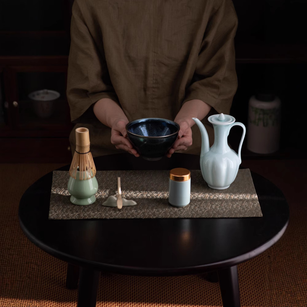 Nhà Máy bán hàng trực tiếp Bộ trà đặt hàng Thời Nhà Tống, bộ trà bột, nồi pha trà, mơ mộng, Bộ trà đặt hàng giả Song