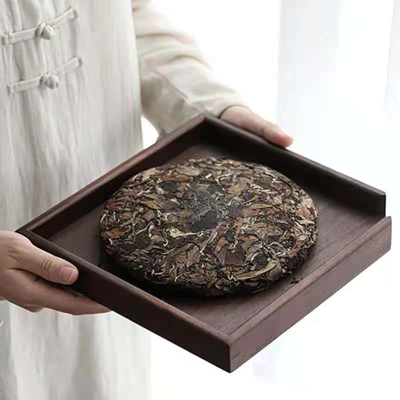 Bánh trà Phổ Nhĩ bằng gỗ óc chó, Khay trà, khay trà, dụng cụ mở trà, hộp trà, phụ kiện Bộ trà Kung Fu, khay trà bằng Gỗ Óc Chó