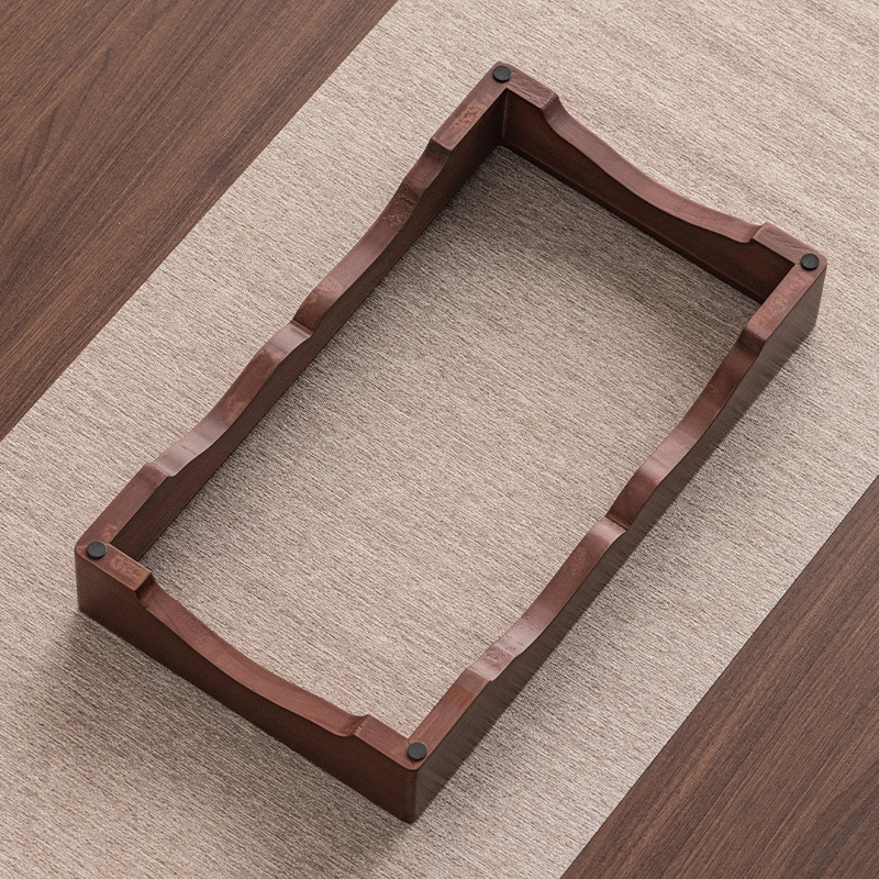 Khung bếp trà điện bằng gỗ óc chó Khung gỗ rắn 39,5*22,5 Bàn trà nhúng Khung đứng điện từ