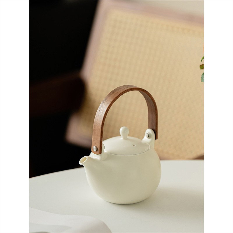 Ấm pha trà mini gốm sứ thủ công phong cách Nhật Bản ấm trà chùm trà kiểu kem ấm trà chiều dung tích lớn