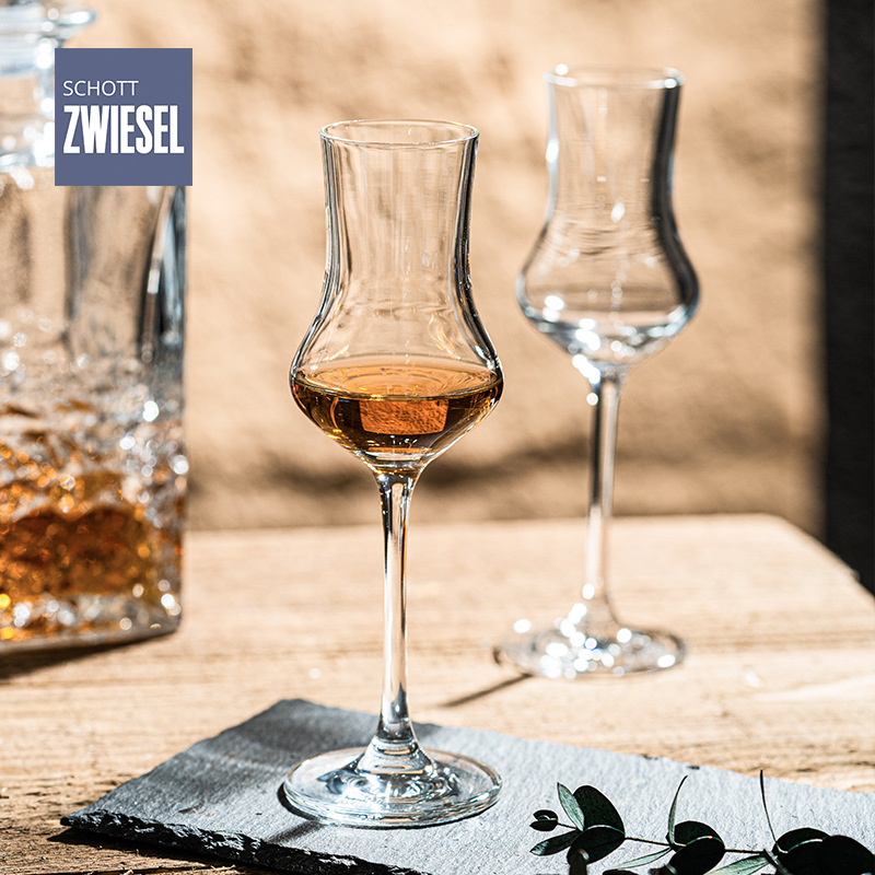 Cốc thủy tinh Schott Đức, ly rượu vang cao cấp gia dụng, ly rượu, ly cocktail chân cao, ly rượu Grappa