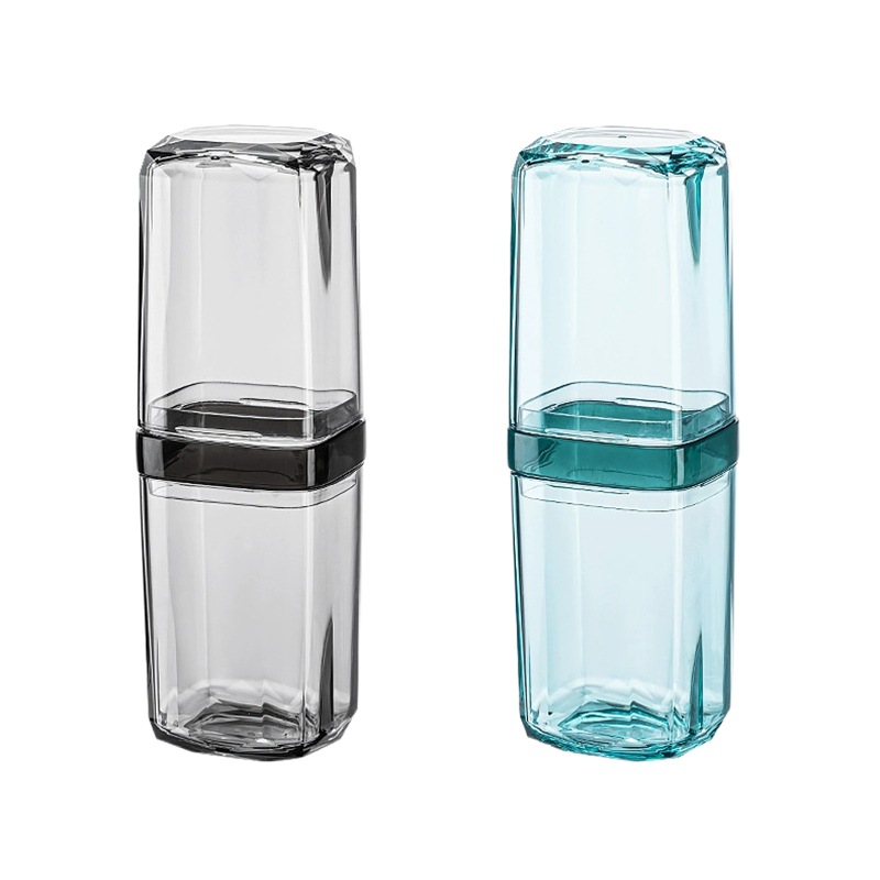 Bộ đồ vệ sinh cá nhân du lịch, cốc đựng nước súc miệng, đồ dùng cần thiết cho du lịch, dụng cụ nha khoa di động, hộp đựng bàn chải đánh răng