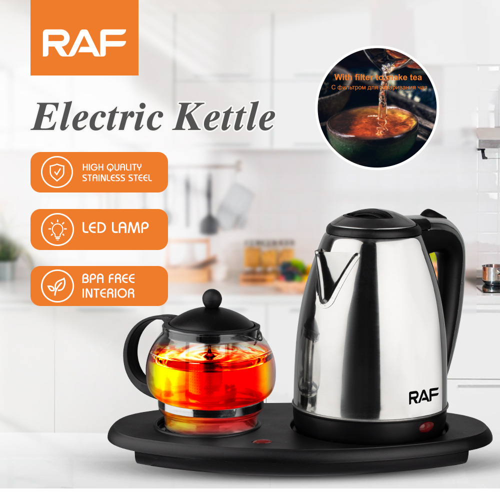 Bộ nghệ thuật trà RAF Châu Âu Ấm đun nước điện Cách nhiệt bằng thép không gỉ Ấm đun nước điện Bộ nghệ thuật trà