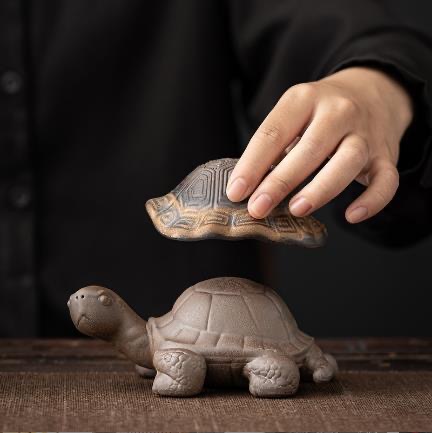 Bộ lọc lọc trà rùa tráng men mạ vàng Bộ tách trà bằng sứ hoàn toàn kiểu Nhật Bản