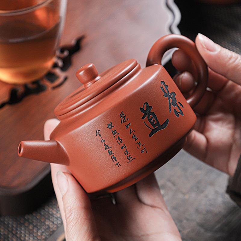 Ấm đất sét Tím ấm pha trà Đồng hồ Zhuni Dezhong quặng thô thủ công ấm đá nổi ấm trà gia dụng ấm đơn ấm Xishi ấm Trứng Rồng