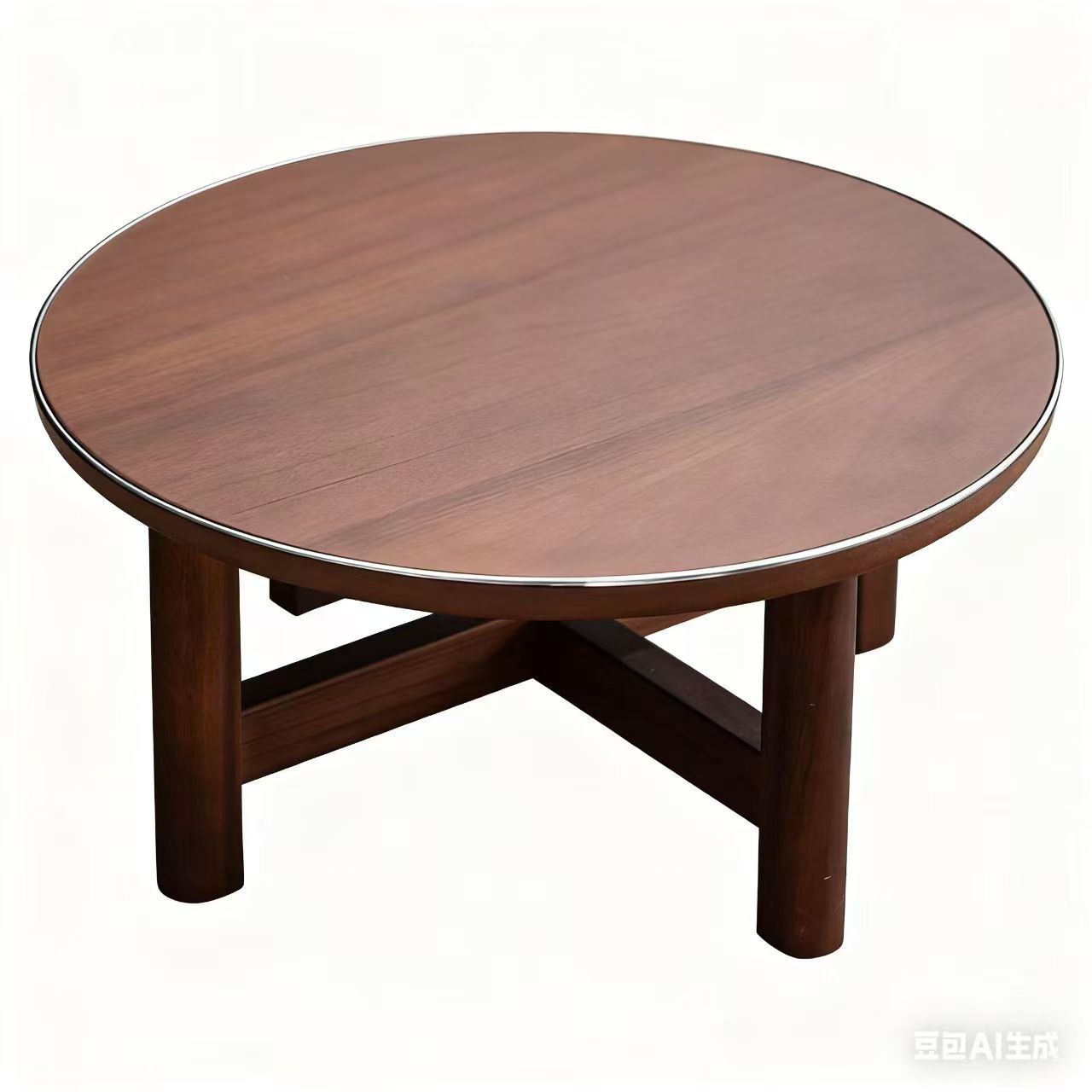 Bàn trà nhỏ Gỗ Óc Chó bàn uống trà ban công tròn mini bàn gia dụng đơn giản Bàn thấp Tatami Bàn sofa