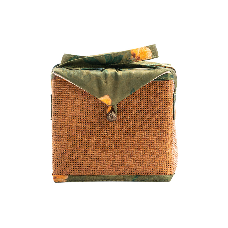 Túi đựng đồ Bộ trà du lịch gia dụng, cốc khách nhanh, hộp đựng đồ Đan Mây dung tích lớn cầm tay xách tay ngoài trời, túi vải