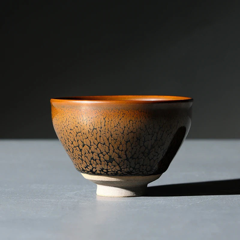 Jianyang Jianzhan Yellow Partridge Shukou Cup Jianyao Teacup Handmade vừa Master Cup Kung Fu Teacup Teacup Teacup