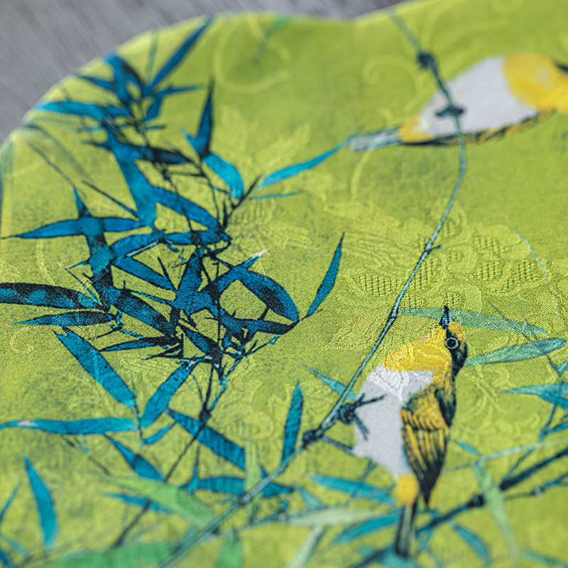 Tấm lót bong bóng khô Thu hải đường Da'antang Tấm lót cách nhiệt hai mặt phong cách Thiền Trung Quốc mới