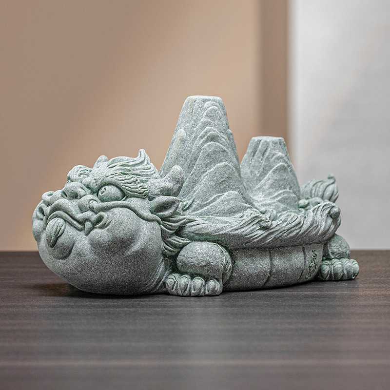 Đồ trang trí chơi trà sáng tạo giang sơn cát xanh