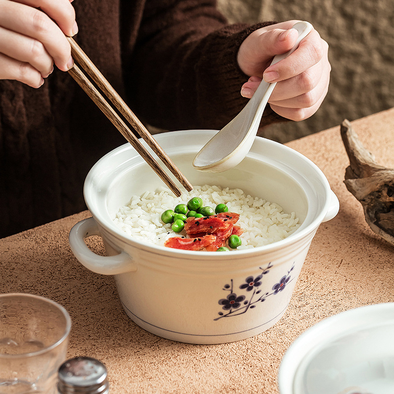 Nồi đất nung cao cấp, cấp thực phẩm, có nắp, dùng để hầm súp, thích hợp cho gia đình sử dụng.