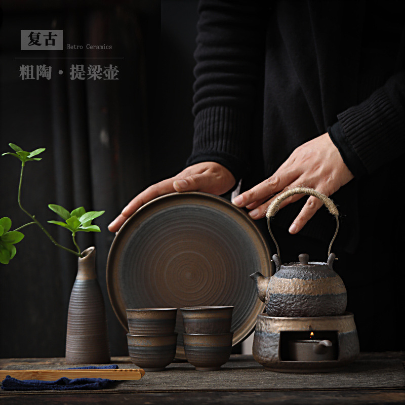 Ấm trà gốm sứ cổ điển ấm trà ấm trà ấm trà dụng cụ trà kung fu gia dụng ấm trà ấm đơn nhà sản xuất bán buôn