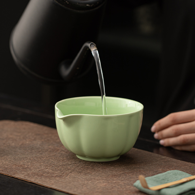 Cánh hoa Matcha Đạo giáo Giả Song Đặt trà Dụng cụ Trà Bát trà Bộ trà Đồ gốm gia dụng Babenli Trà Baibenli