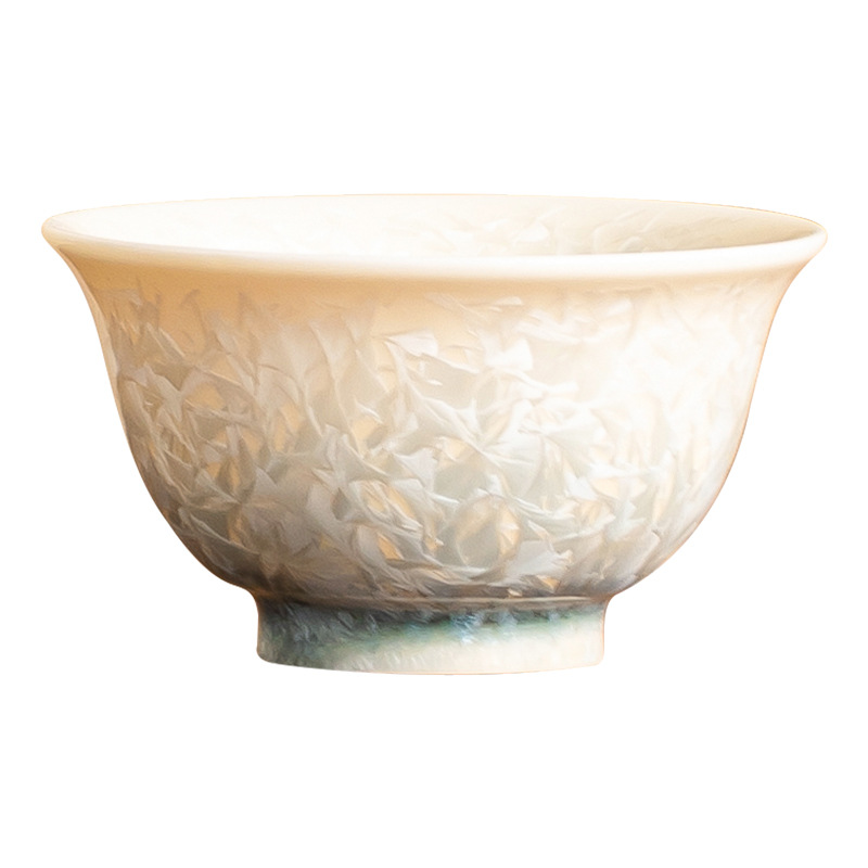 Cốc trà xanh hồ tráng men pha lê cốc chủ sở hữu sang trọng nhẹ cao cấp cốc trà lớn chuyên dụng cá nhân cốc uống trà đặc biệt tặng quà