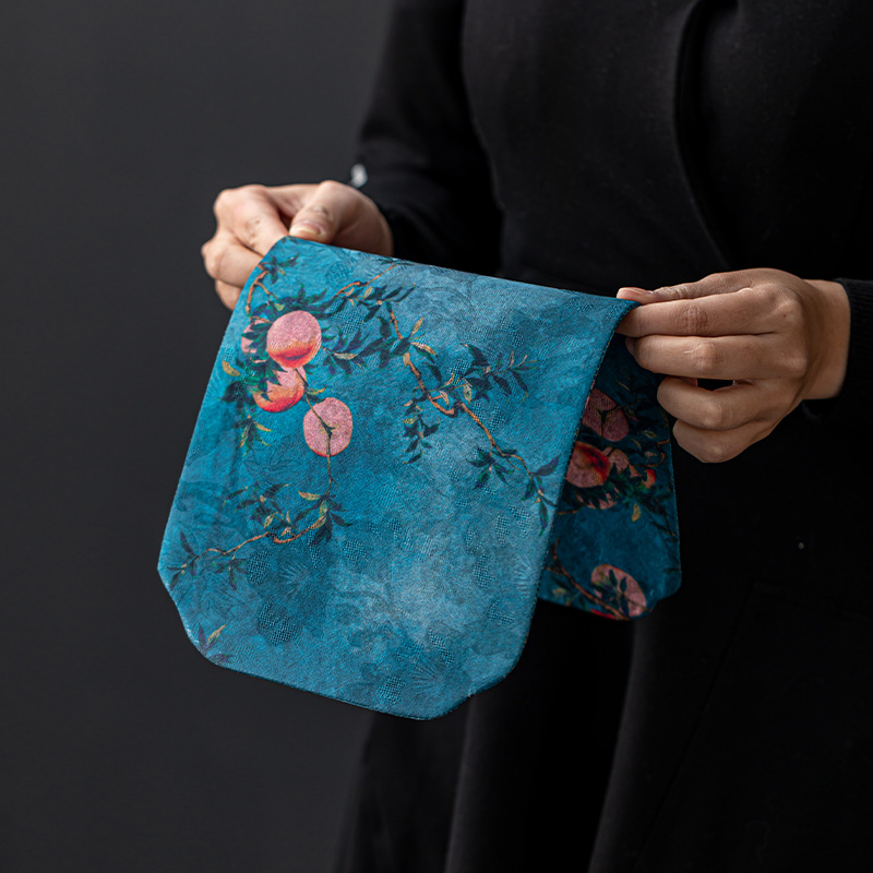 Bán buôn Tân Phong Cách Trung Quốc Thiền giả mây thơm sợi hai mặt Trà chiếu gia dụng đệm trà pha khô hình chữ nhật lá cờ bàn cách nhiệt chống nước