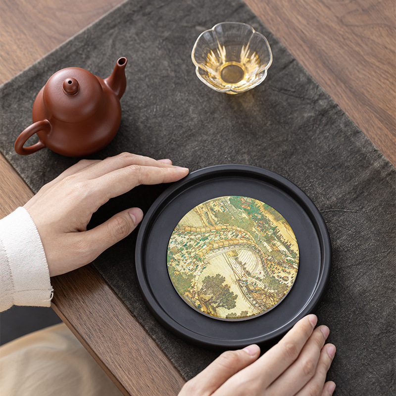 Bán buôn bình hút Gỗ điện, khay trà nhỏ nhanh khô kiểu Đài Trung, khay trà Kung Fu Quốc Triều, khay trà