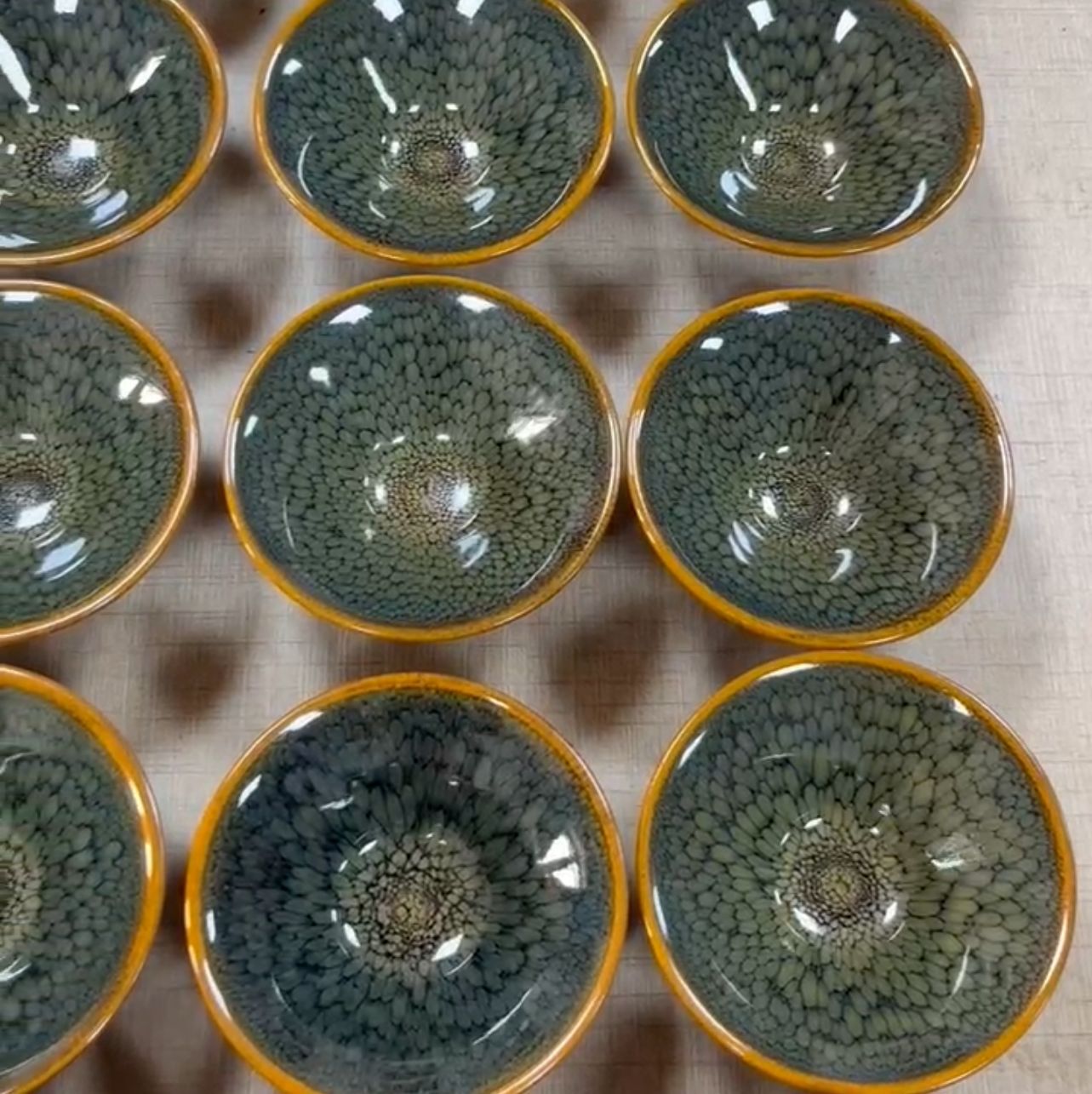 Jianyang Jianzhan Yanji Green Guzhong Teacup, cốc hình nón, cốc trà khoáng nguyên chất, cốc nam, bộ hộp quà tặng
