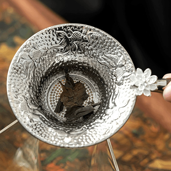 Lọc trà sáng tạo lọc trà lọc trà gia dụng phễu lười lọc trà cao cấp phụ kiện trà đạo lưới lọc