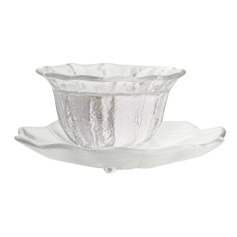 Cốc pha lê thủy tinh cánh hoa tách trà bộ trà nữ giá trị cao cốc chủ nhân trà chiều tinh tế cốc chủ nhân nếm trà