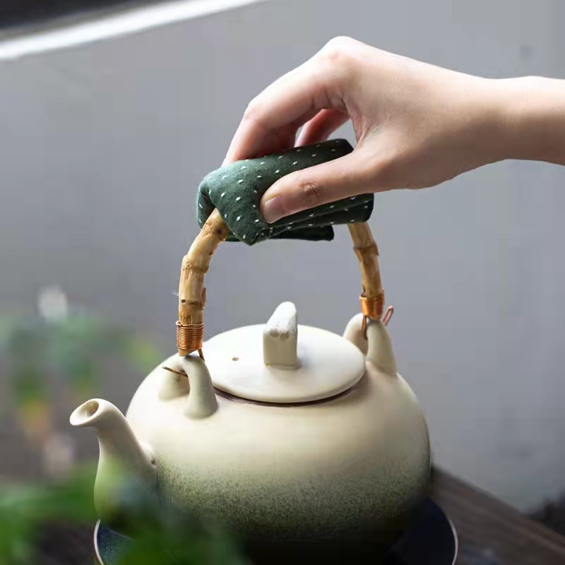 Khăn trà cotton lanh kiểu Nhật Khăn trà hút nước bầu trời đầy sao dày dặn sáng tạo khăn trải bàn trà Khăn trải bàn trà khăn lau Phụ Kiện Bộ trà bàn trà