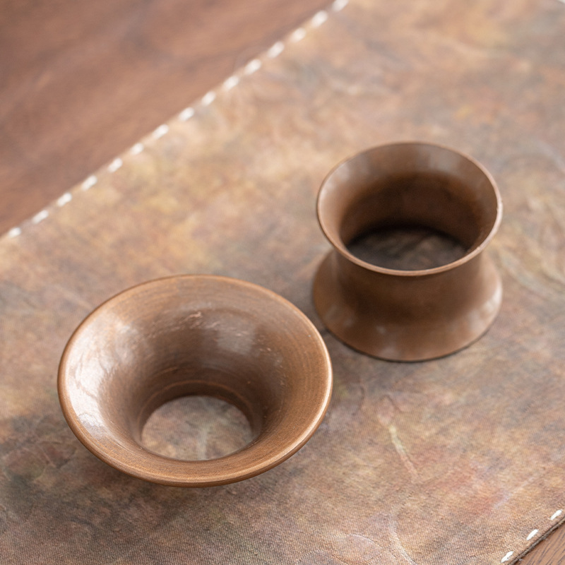 Dụng cụ bỏ trà bằng đồng nguyên chất, dẫn trà vào ấm, dụng cụ lấy trà vào bình đựng trà, phễu đựng trà, trà đạo Kung Fu, không phù hợp kiểu Nhật