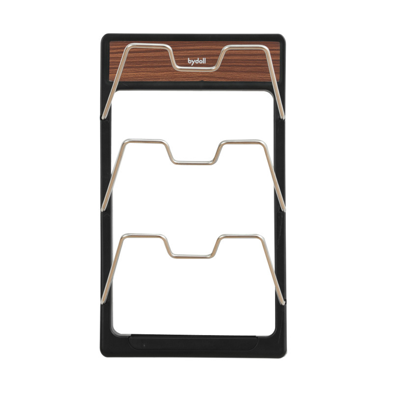 Giá đỡ nắp nồi bằng thép không gỉ có cốc hút 2025 Giá để đồ nhà bếp không cần khoan treo tường để đặt thớt và hộp đựng đồ.