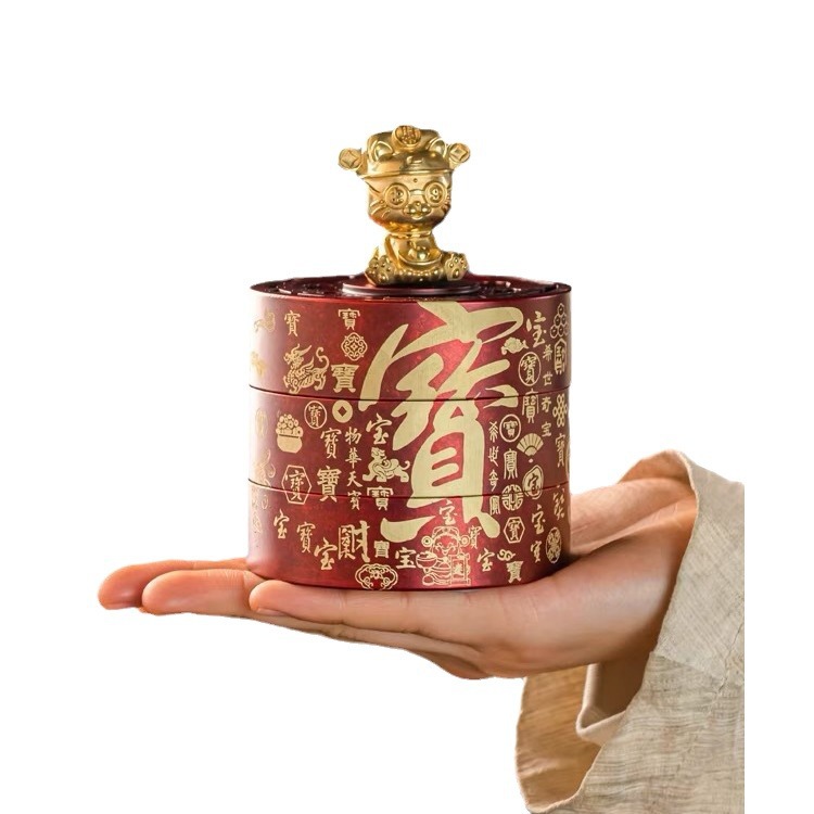 Lư hương, lư hương, bộ đồ dùng, hộp quà, đầu vào, lư hương mèo vàng, lư hương cao cấp, dụng cụ ấn gia dụng, bột hương