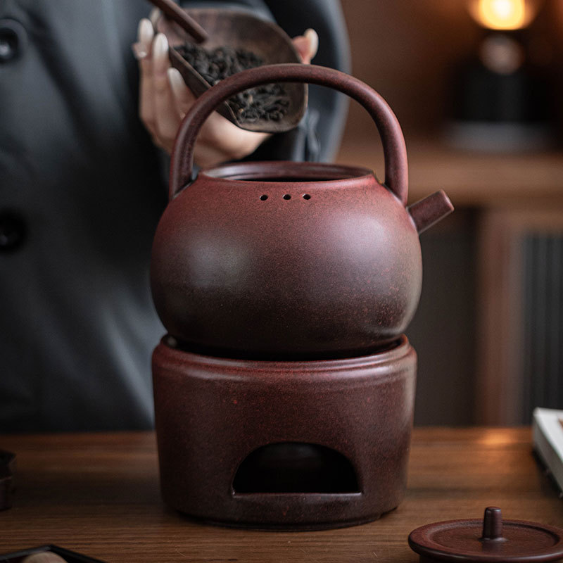 Ấm trà pha trà gốm sứ cổ điển Trung Quốc ấm trà ấm trà dụng cụ pha trà kungfu gia dụng ấm đơn dung tích lớn