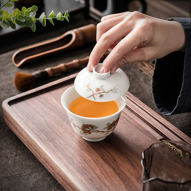 Bán buôn gốm cổ phong cách cổ bát bát trà bát trà bát trà phục trà bát sứ công phu gốm sứ gia dụng kiểu Trung Quốc