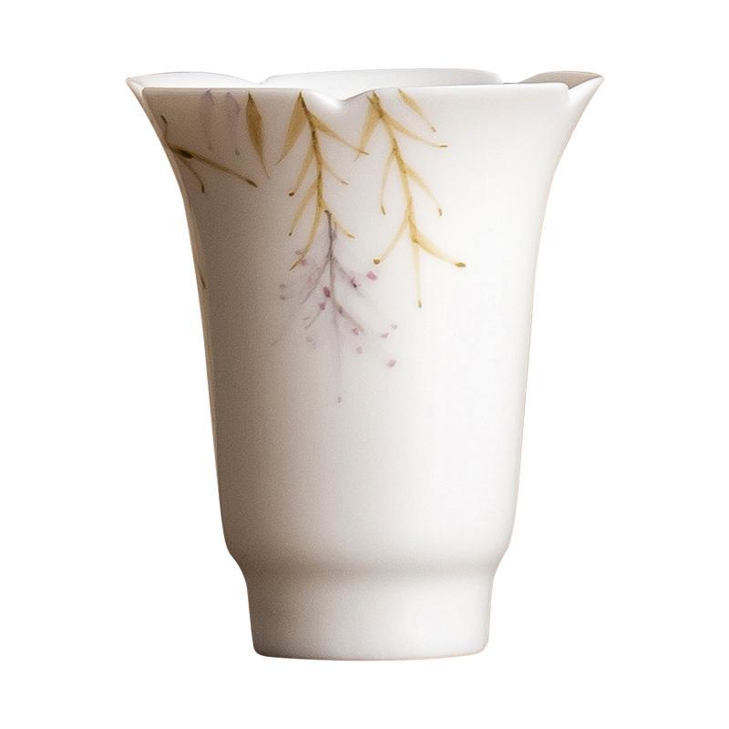 Cốc hương hoa tử đằng vẽ tay, cốc trà gốm sứ gia dụng, cốc chủ, bộ trà phong cách Trung Quốc, cốc trà, cốc trà, cốc đơn