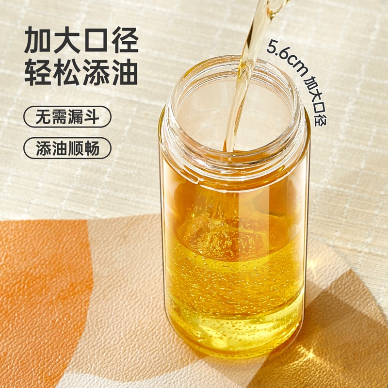 Bình dầu đóng mở tự động nhẹ, bình dầu có thể tháo rời, bình đựng nước sốt, bình dầu đóng mở tự động có tay cầm trong nhà bếp