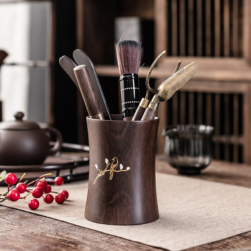 Bộ trà đạo sáu quý ông Phụ Kiện Bộ trà Kungfu dụng cụ pha trà gỗ đồng sáu quý ông bút trà kẹp trà phụ kiện trà đạo