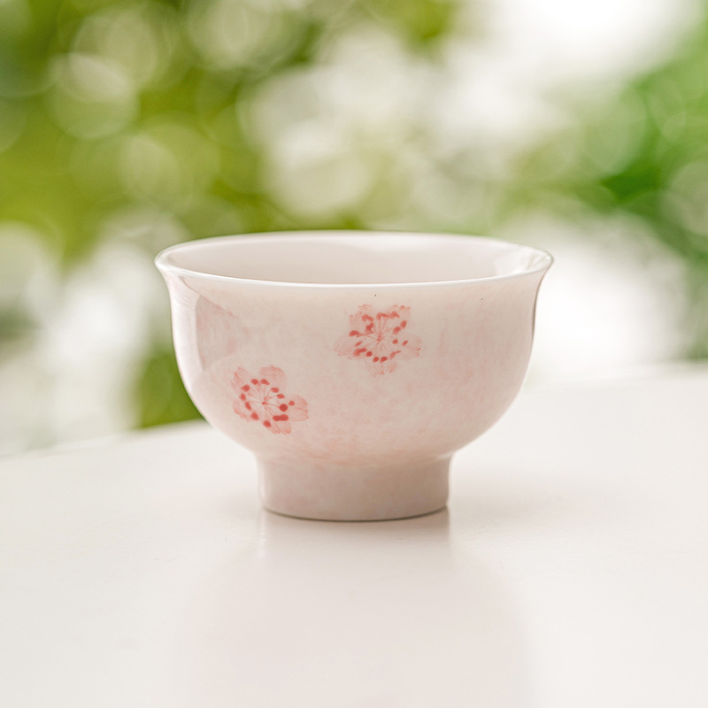 Cốc uống trà ngọc bích béo cừu Đức Hoa cốc chủ nhân cốc đơn cốc uống trà cao cấp gia dụng cốc trà gốm sứ chiêu đãi cốc trà