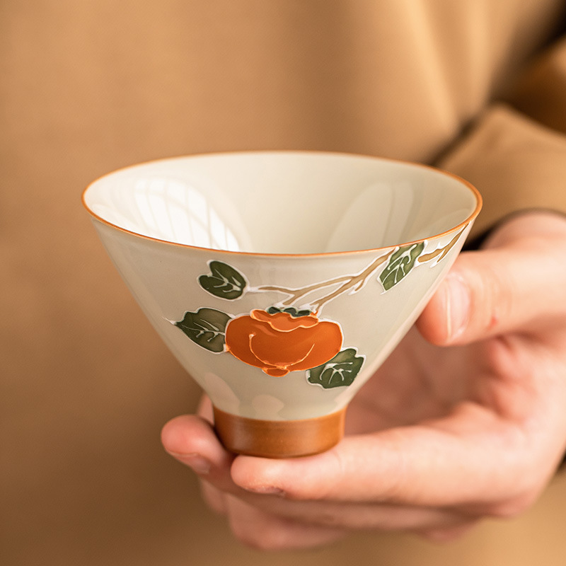 Cốc cốc cốc cốc cốc cốc cốc cốc cốc cốc pha trà Kung Fu gia dụng kiểu Trung Quốc cốc cốc đơn bộ trà gốm sứ cao cấp