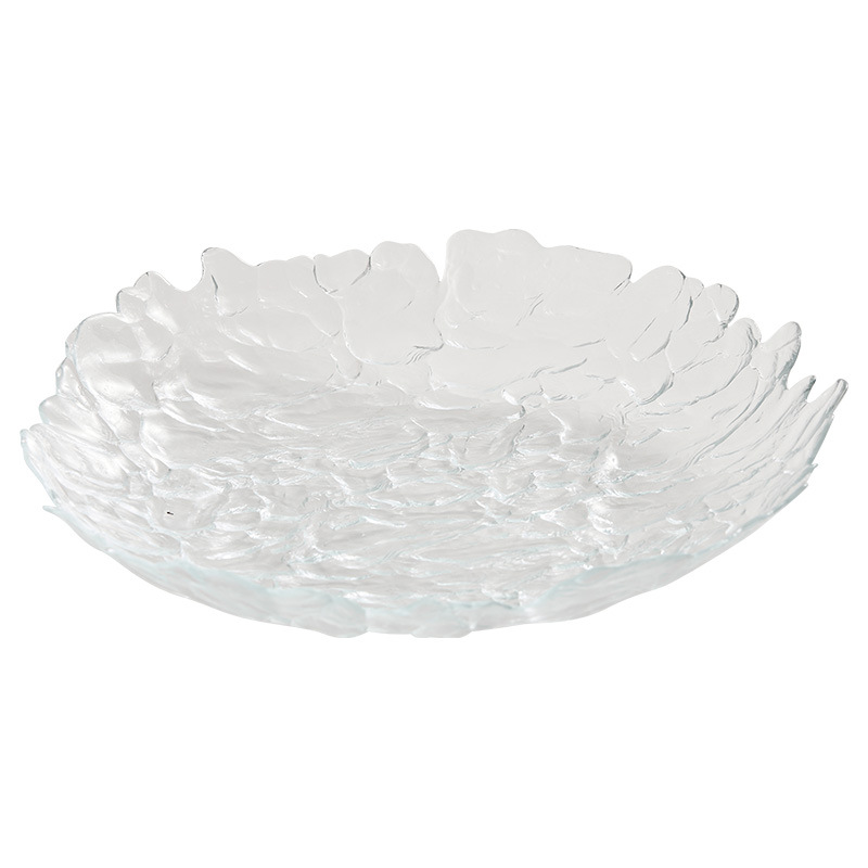 Đĩa trái cây nhập khẩu ARDACAM, đĩa pha lê khách sạn, đĩa thủy tinh, đĩa trái cây cao cấp sang trọng nhẹ, đa dụng