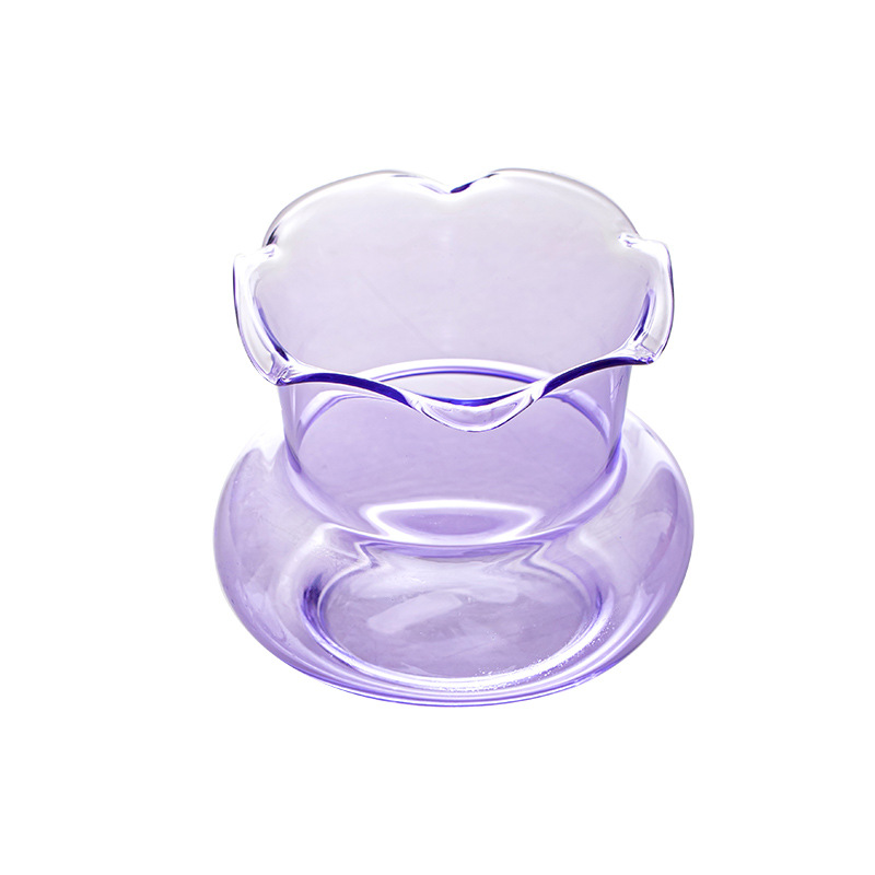 Bàn trà nhỏ bằng kính, bình đựng nước thải trà, xô đựng cặn trà, bình chứa nước lớn, chậu nước, dụng cụ rửa trà, phụ kiện trà đạo