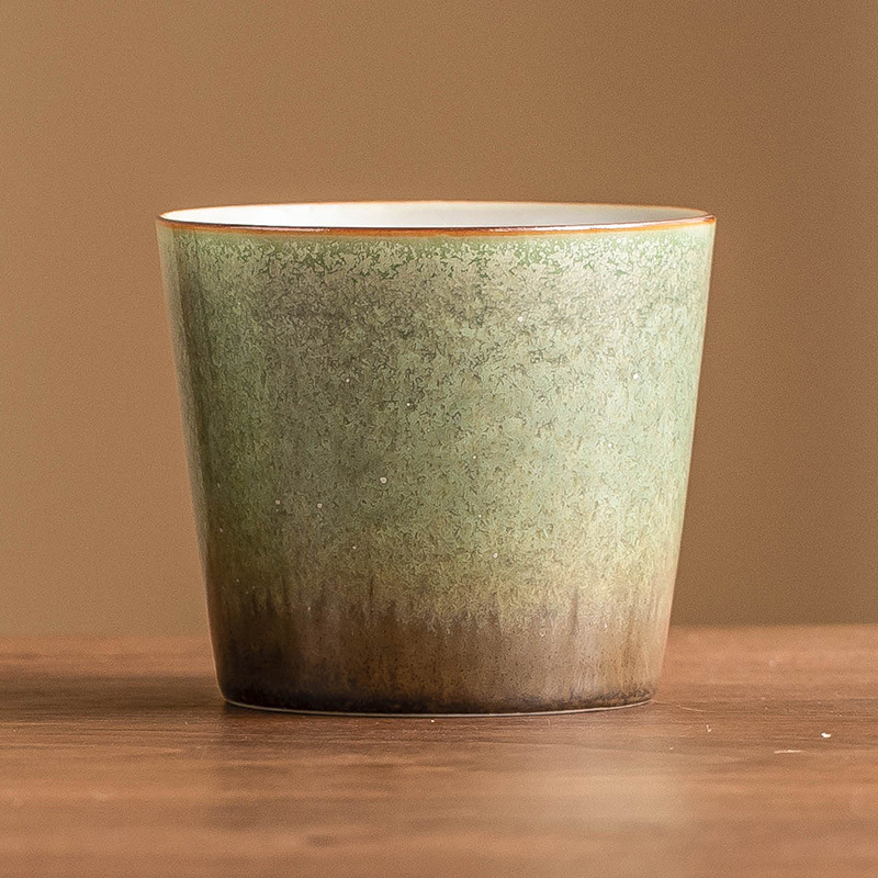 Cốc latte thay đổi lò nung cốc cà phê Yanran gốm sứ làm bằng tay bầu trời đầy sao xanh cốc cà phê gia dụng cốc tiện dụng cổ điển cốc trà