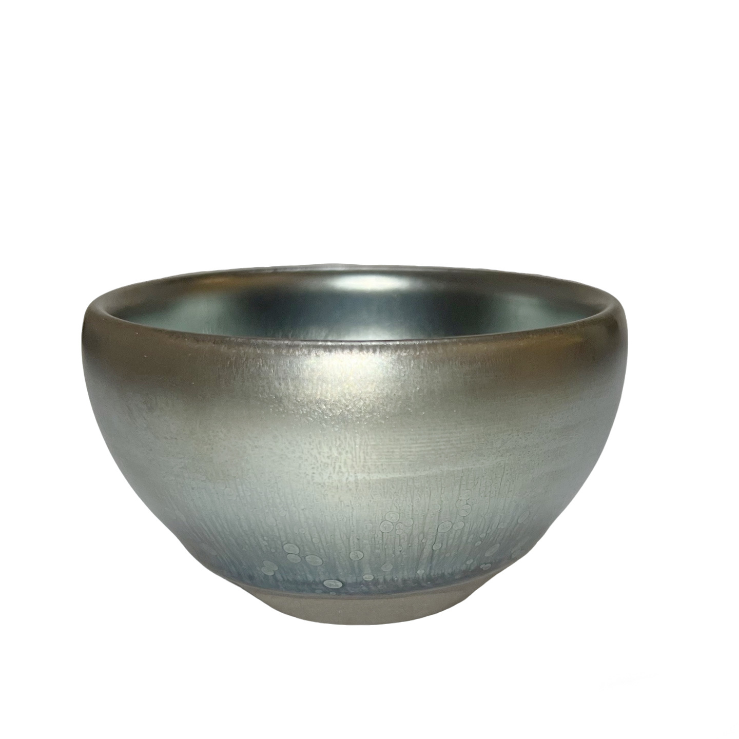 Bộ ấm chén trà gốm sứ Jianyang Jianzhan Starlight Oil Drop nguyên bản, thủ công Chen Min, chén đơn, đế sắt, phong cách Kung Fu.