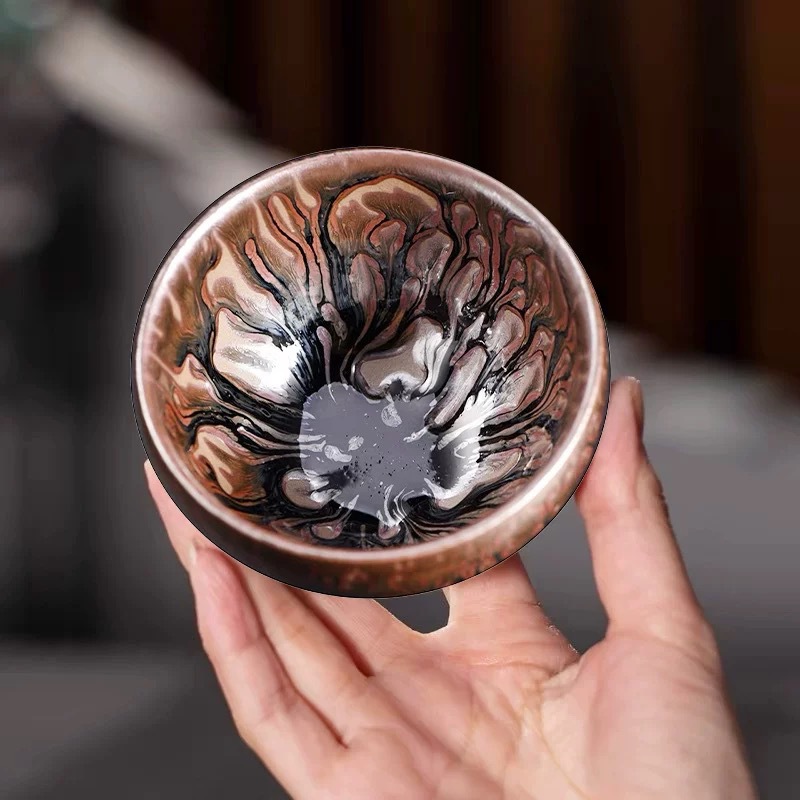 Jiulong Tea Tree Jianzhan Ceramic Master Cup Jianyao Tea Cup Uống trà Bộ trà Kung Fu cá nhân chuyên dụng cho tách đơn