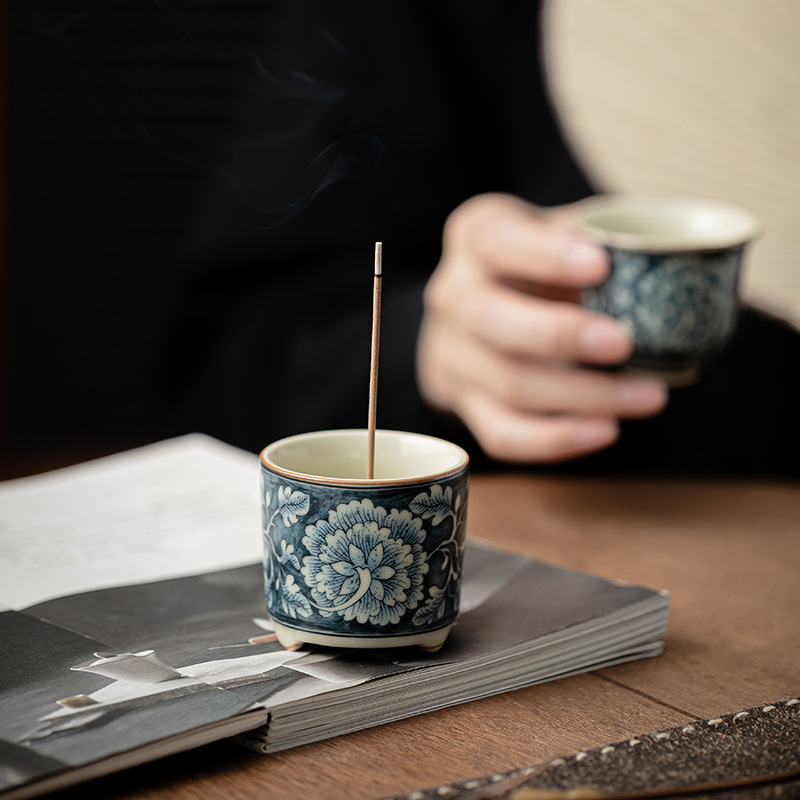Lư hương nhỏ hoa lò Ru cổ lọ Lư hương trong nhà Lư Hương cuộn dây trong nhà Lư Hương đồ trang trí đường hương mini văn phòng gia dụng