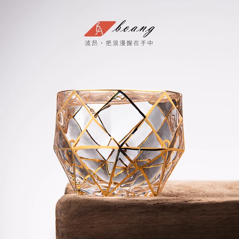 Bộ rượu whisky pha lê sáng tạo phong cách Châu Âu Bộ rượu vang pha lê cao cấp