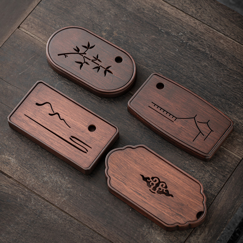 Bàn pha trà trữ nước gia dụng bằng tre, bàn pha trà khô, khay đựng trà một người, dụng cụ pha trà Kung Fu, bàn trà nhỏ bán buôn