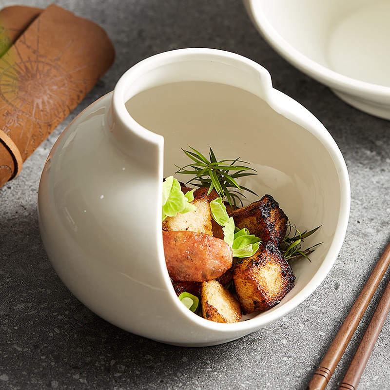 Bình vỡ sáng tạo, Quan Niệm nghệ thuật, đĩa bày đĩa, Bộ đồ ăn nhà hàng khách sạn cao cấp, đĩa ăn nóng lạnh không đều